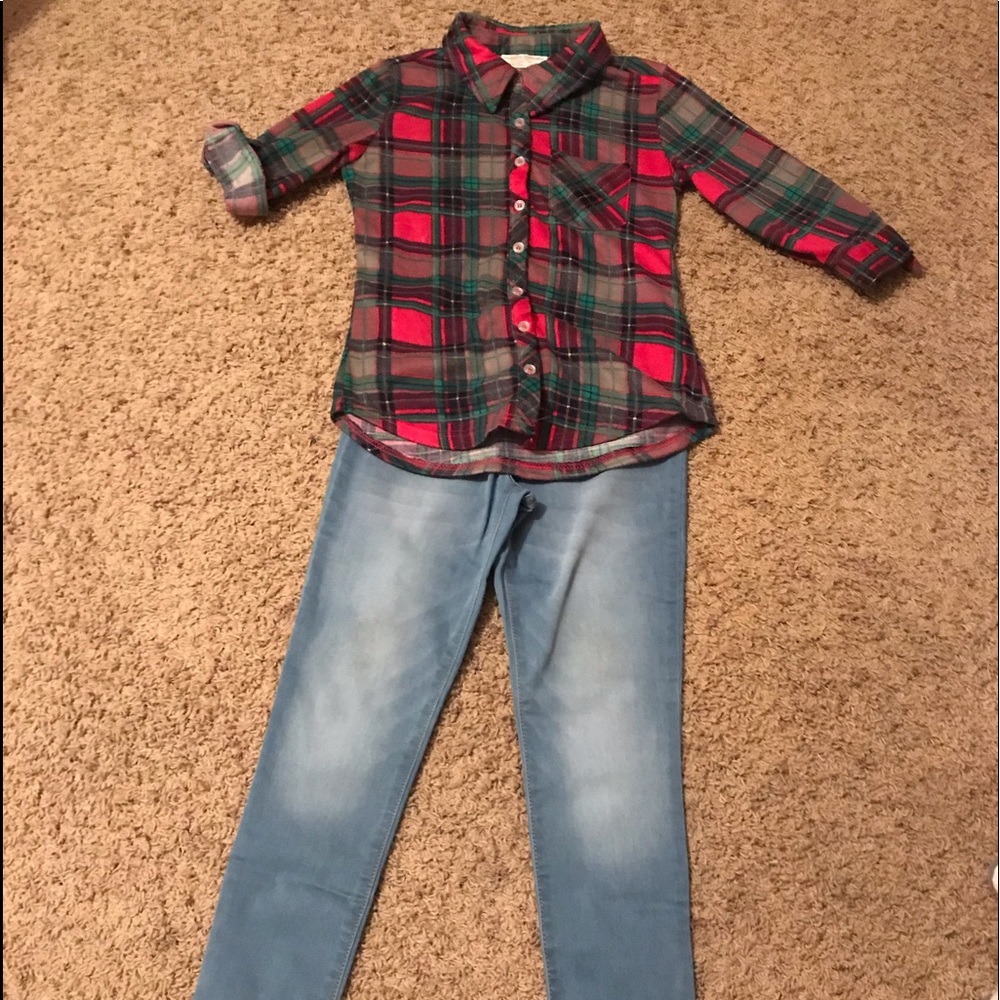 Little girls jeans and top